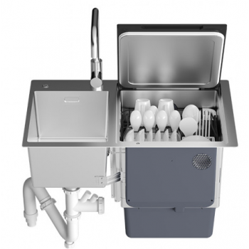 Elleci JS2A-08BA2-L01 Kitchen Sink with Build-in Dishwasher (equipped with ultrasonic cleaning  function for removing pesticide)